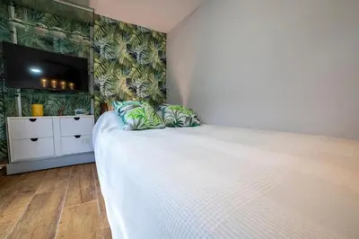 Cama o camas de una habitación en El Merendero