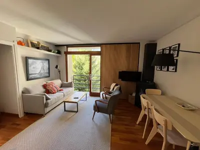 Zona de estar de Tuca - Apartamento acogedor con garaje a 1 km de Vielha
