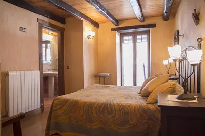 Cama o camas de una habitación en Casa rural Txikirrin III - Selva de Irati
