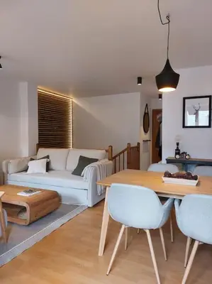 Cama o camas de una habitación en Acogedor dúplex en el Valle de Aran