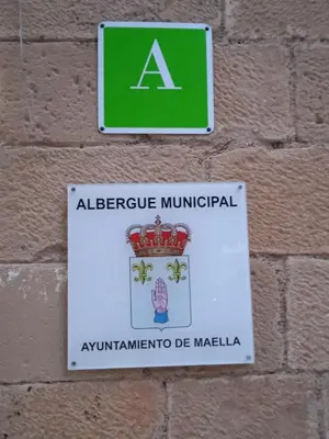 Certificado, premio, señal o documento que está expuesto en Albergue de Maella