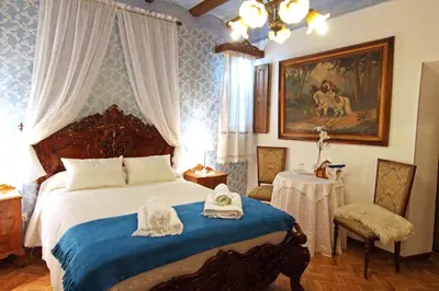 Cama o camas de una habitación en Casa Rural La Casona
