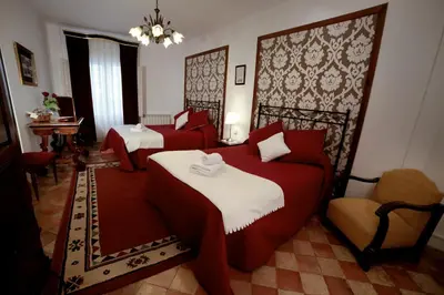 Cama o camas de una habitación en Casa Rural La Casona