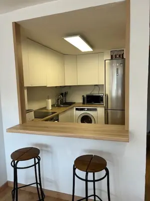 Una cocina o zona de cocina en Apartamento con vistas en Formigal