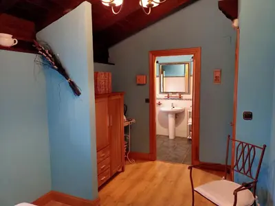 Un baño de Casa Rural Larraldea