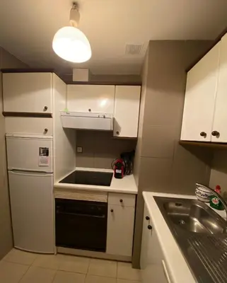 Una cocina o zona de cocina en Apartamento sabiñanigo