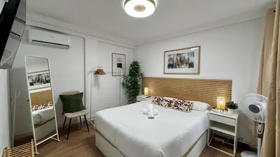 Cama o camas de una habitación en Front Views To El Pilar ComoTuCasa