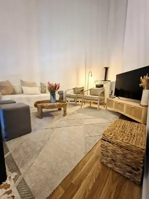 Zona de estar de Tuca - Cozy Duplex with Private Parking Betren - Vielha