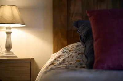 Cama o camas de una habitación en Arpetxea casa rural
