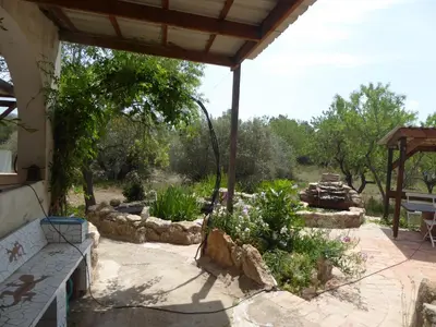 Jardín al aire libre en Mas Blauet - Finca with 2 holiday houses and shared pool