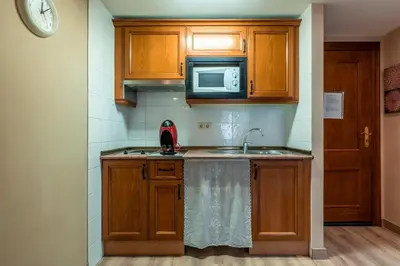 Una cocina o zona de cocina en Santa Cruz