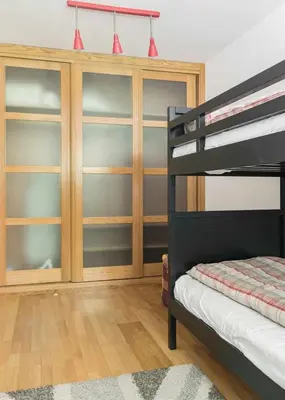 Cama o camas de una habitación en El Balcón Familiar del Pacino