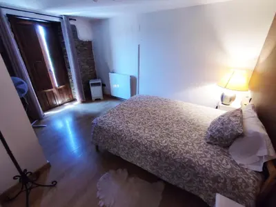 Cama o camas de una habitación en La Borda de Pastores