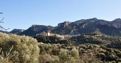 Paisaje cerca de este camping