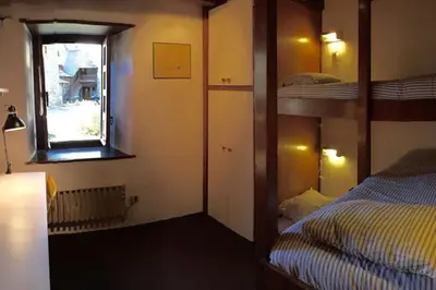 Cama o camas de una habitación en Casa TOP para 14 personas en Garós, Ideal esquí