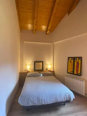 Cama o camas de una habitación en Duplex Kasares en Sesué No VU HUESCA24037