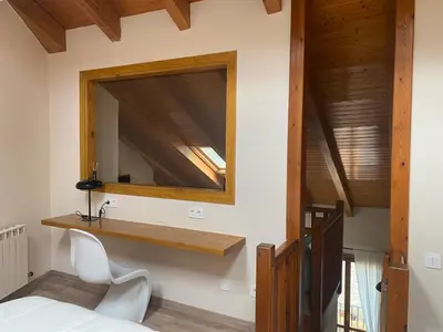 Cama o camas de una habitación en Duplex Kasares en Sesué No VU HUESCA24037