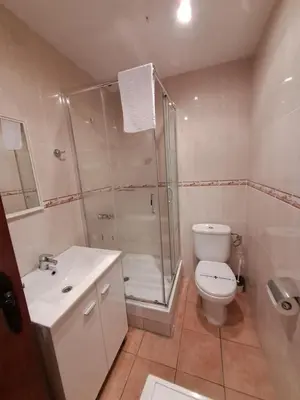 Un baño de Hostal i Apartaments Populetus