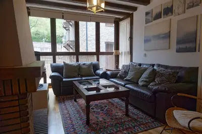 Zona de estar de Piso Acogedor de Montaña con Terraza