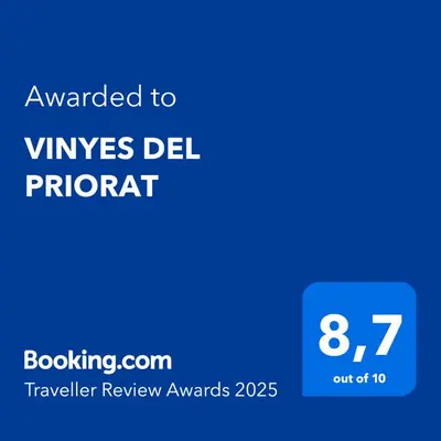 Certificado, premio, señal o documento que está expuesto en VINYES DEL PRIORAT