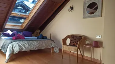 Cama o camas de una habitación en El Cielo de Escarrilla
