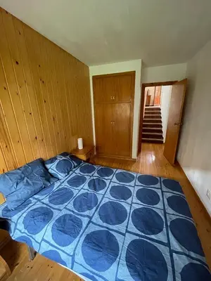 Cama o camas de una habitación en Apartamento con espectacular terraza
