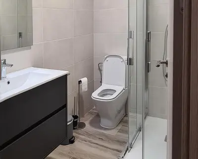Un baño de Apartamentos La Era de Pasé