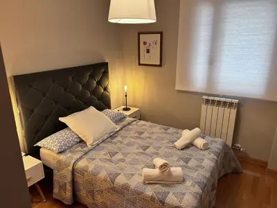 Cama o camas de una habitación en JUNCAL Bonito Loft, 110 m2