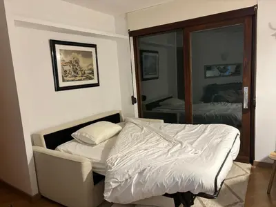Cama o camas de una habitación en TUCA - Apartamento en Vielha