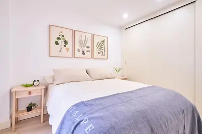 Cama o camas de una habitación en Villa Baturra l Centro l WiFi y Arcade