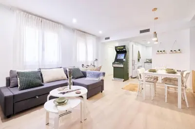 Una cocina o zona de cocina en Villa Baturra l Centro l WiFi y Arcade