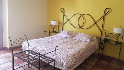 Cama o camas de una habitación en Las Abadías