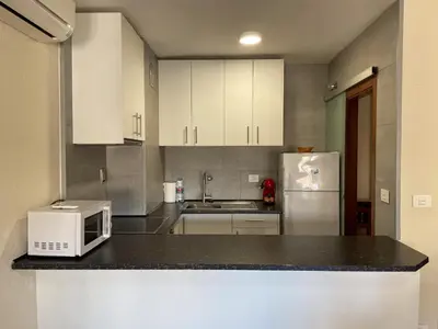 Una cocina o zona de cocina en VTZ El Balcón a la Basílica I - vistas inmejorables a la Basílica del Pilar!