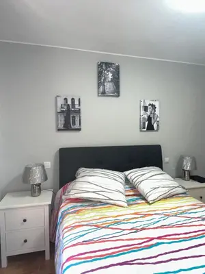 Cama o camas de una habitación en Apartamento Zaragoza Picarral