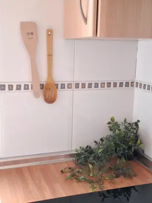 Una cocina o zona de cocina en Los Pinos, acogedor apartamento con garaje - Arafita Apartamentos