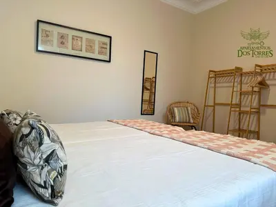 Cama o camas de una habitación en Dos Torres Valinor - Plaza del Pilar