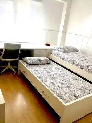 Cama o camas de una habitación en NUEVO! Con piscina a 2 minutos estación tren AVE.