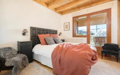 Cama o camas de una habitación en Chalet La Aldea Confort