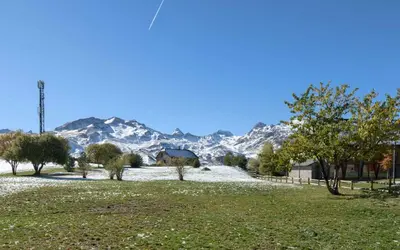 Paisaje cerca de este chalet de montaña