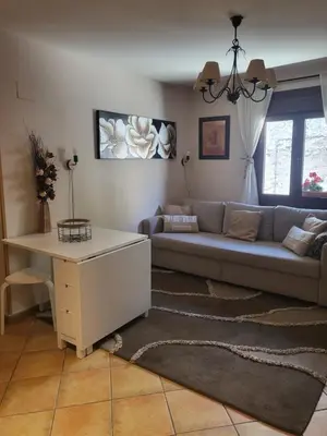Zona de estar de Acogedor apartamento dúplex Sandiniés