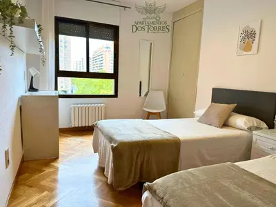 Cama o camas de una habitación en Dos Torres Melkor -