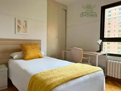 Cama o camas de una habitación en Dos Torres Melkor -