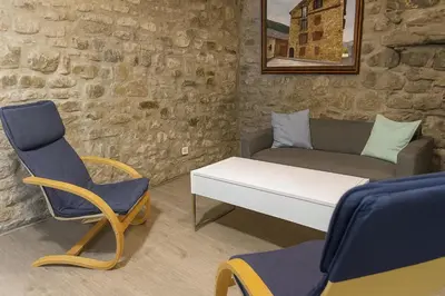 Zona de estar de Albergue Tritón - Villanúa