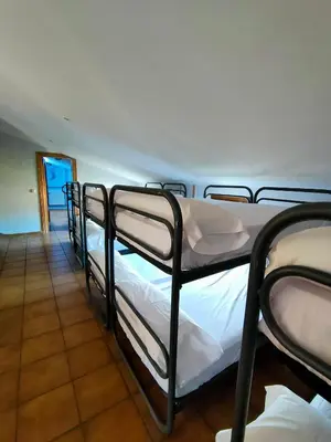 Cama o camas de una habitación en Posada de Ollo