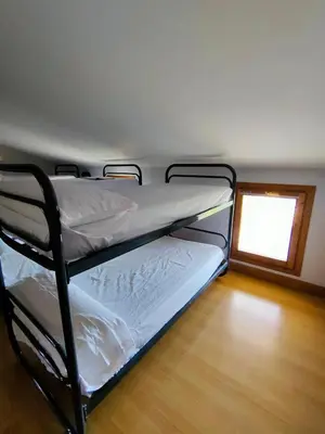 Cama o camas de una habitación en Posada de Ollo