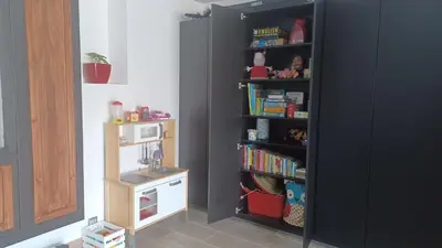 Biblioteca en el apartamento