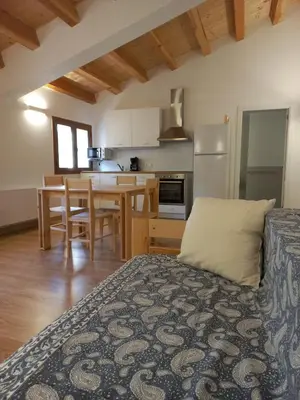 Una cocina o zona de cocina en Cal Vallverdú 2D