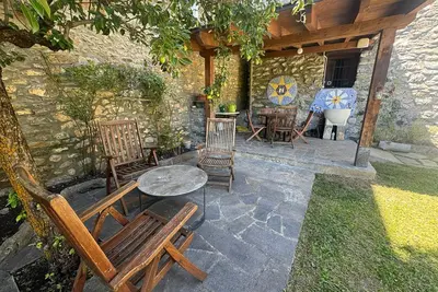 Jardín al aire libre en Casa Castan