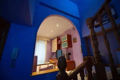 Una televisión o centro de entretenimiento en Casa Manuel