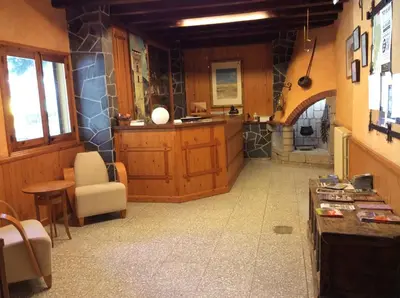 Zona de estar de Hotel La Ribera